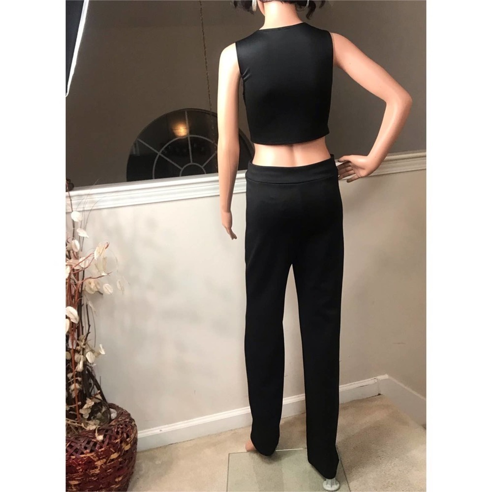 Eien USA, black front zip jumpsuit      large